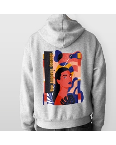 Greys & Blues Boss Babe Classic Hoodie - Melange Grey